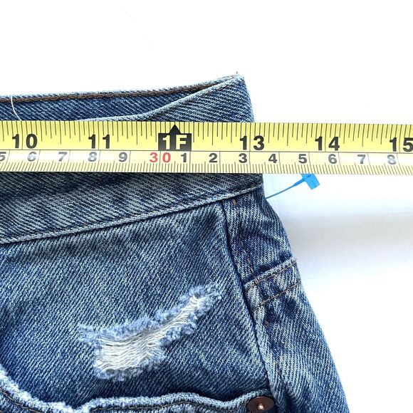 MADEWELL Women’s Classic Straight Jeans High Rise Destructed Edition - Picture 7 of 12